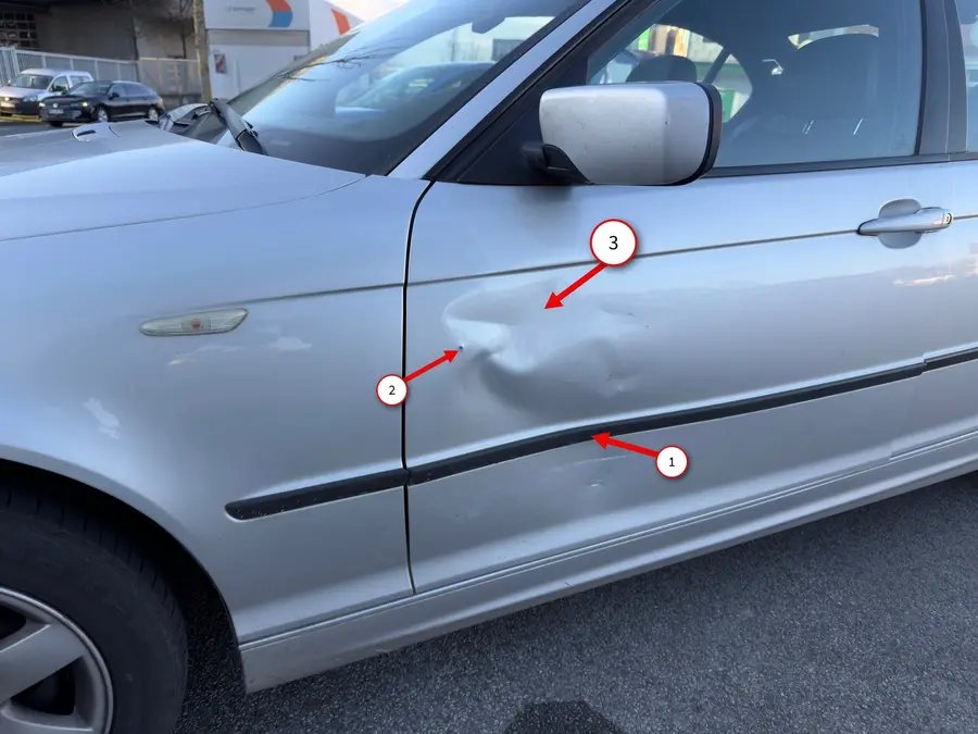 Schaden am BMW E46 in Paderborn